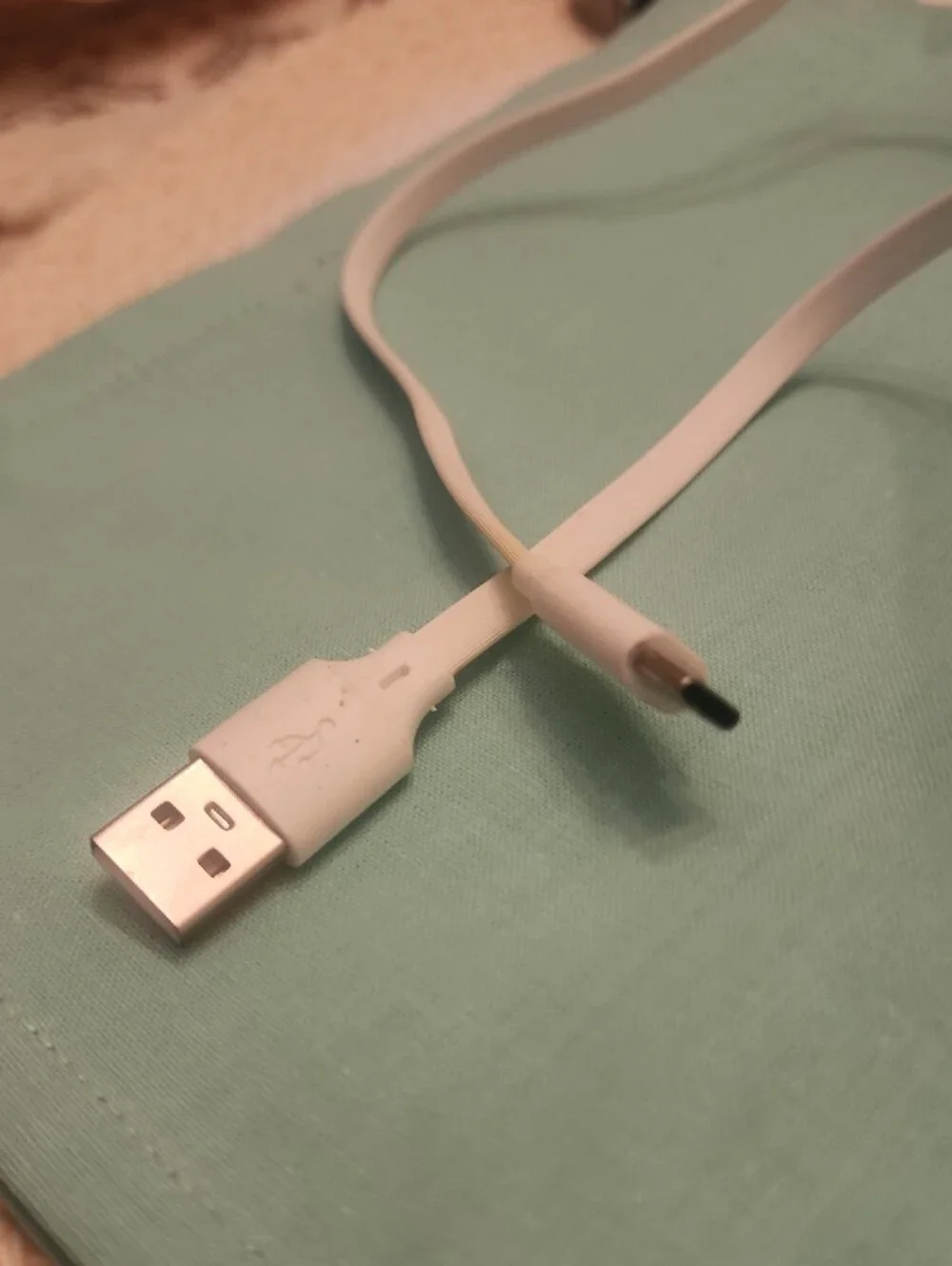 White USB to USB - C Connector Charging Cable - 30